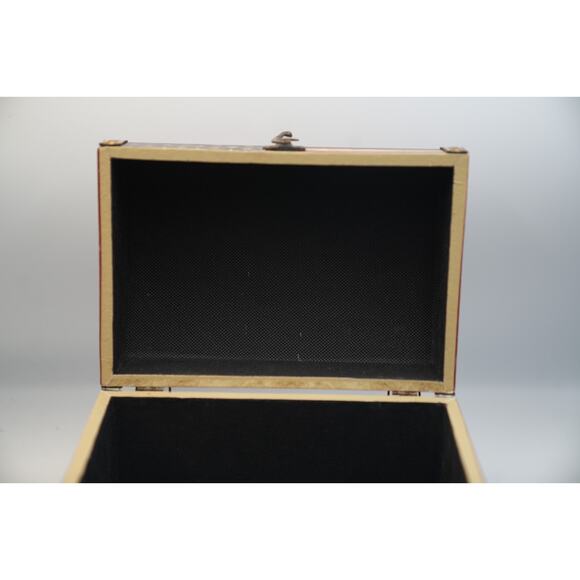 Vintage‎ American Flag Storage Chest Box Patriotic Decor 12"x7"x8" Rustic Metal - Picture 12 of 16